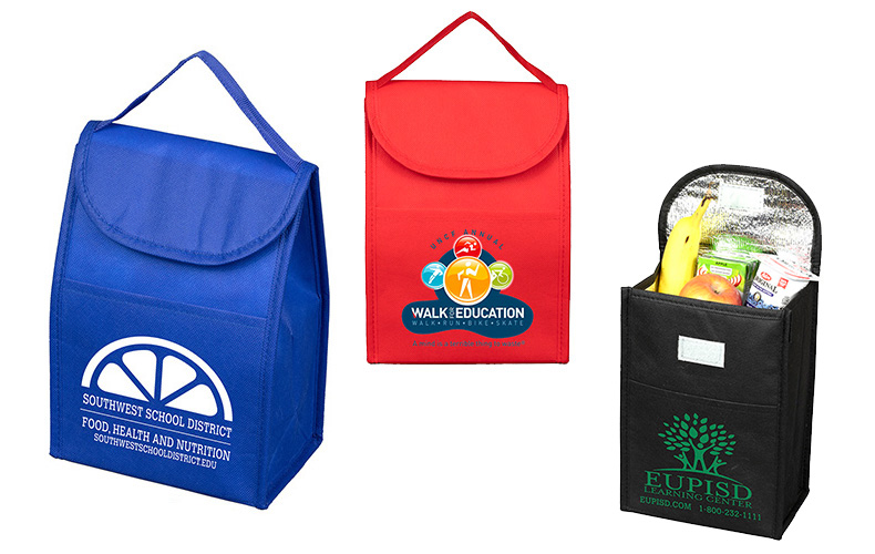 Gusset - Tall Insulated Cooler Lunch Tote with Hook & Loop Closure